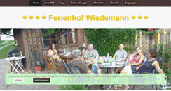 Desktop Screenshot of ferienhof-wiedemann.com