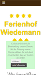 Mobile Screenshot of ferienhof-wiedemann.com